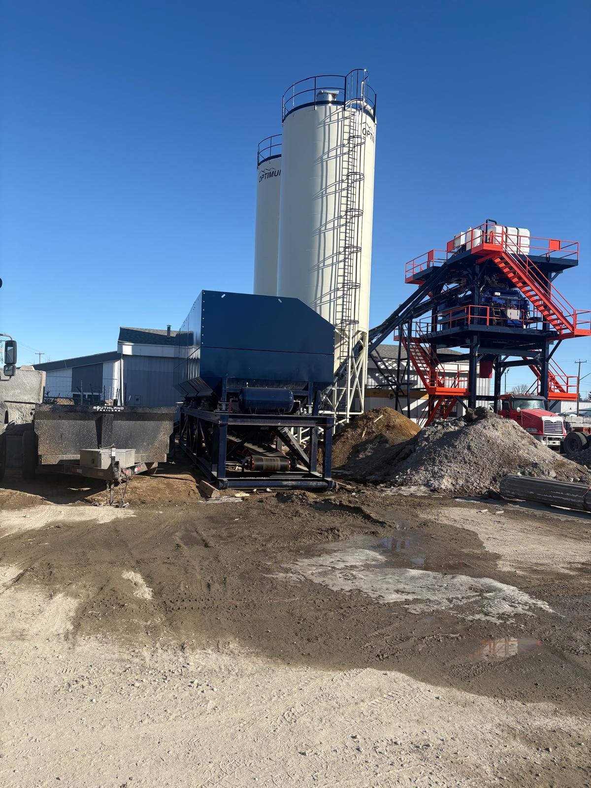 Concrete pour for foundation